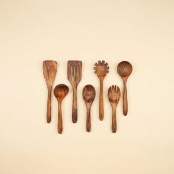Wooden Long Handle Soup Spoon