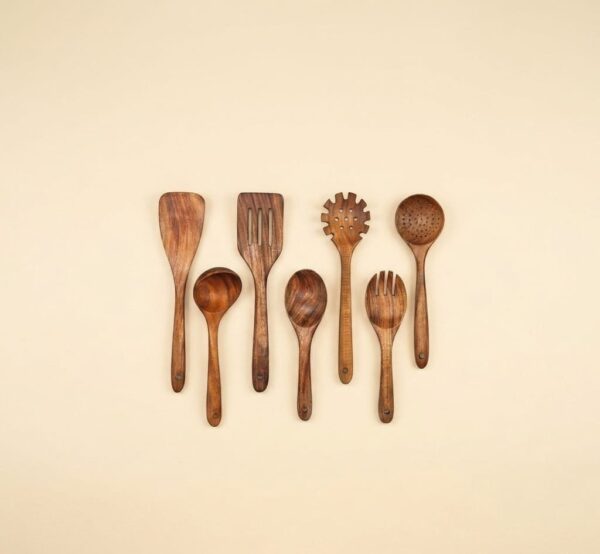 Wooden Long Handle Soup Spoon