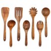 Wooden Long Handle Soup Spoon